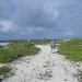 Walking along the beach
